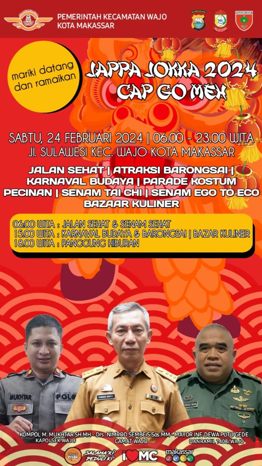 Gambar FESTIVAL JALAN SULAWESI CAP GO MEH 2024